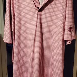 FootJoy Pink Checkered Polo Shirt